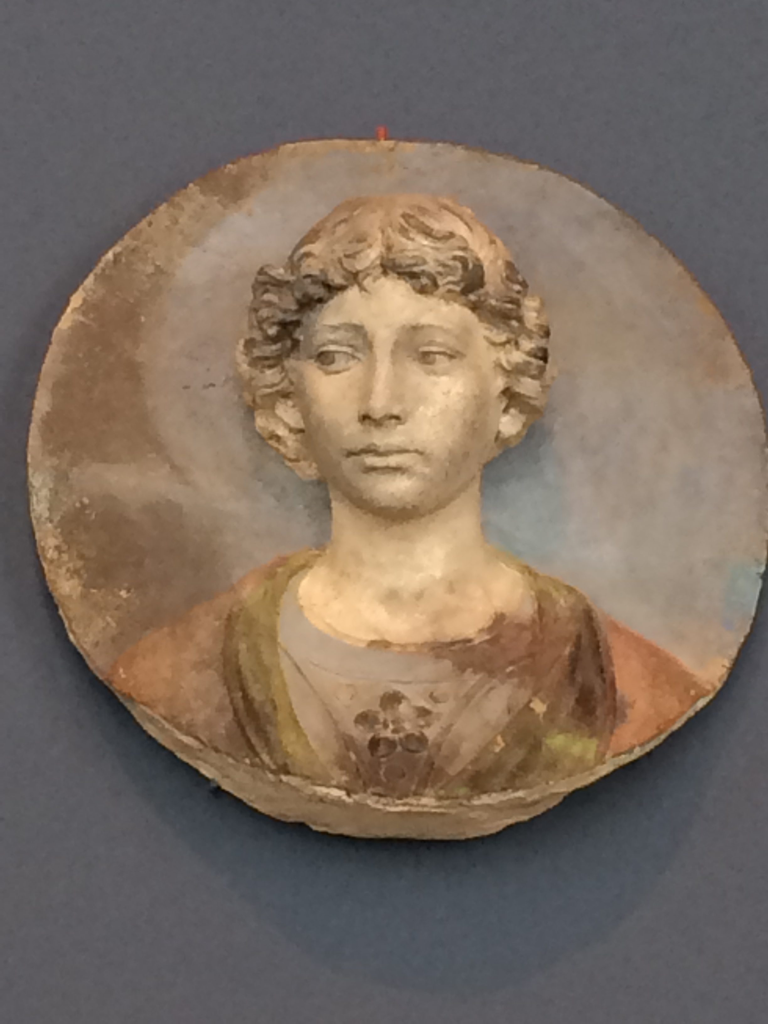 Bode-Museum, Berlin, della Robbia, face, art, painting, fresco, round, circle, doubt, expression