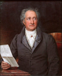 painting writer poet portrait Goethe German 