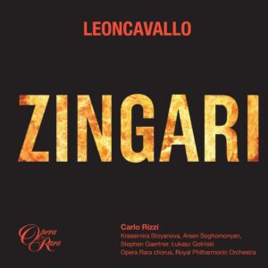 Zingari, album cover, Leoncavallo, recording, Carlo Rizzi, Opera Rara, opera, classical