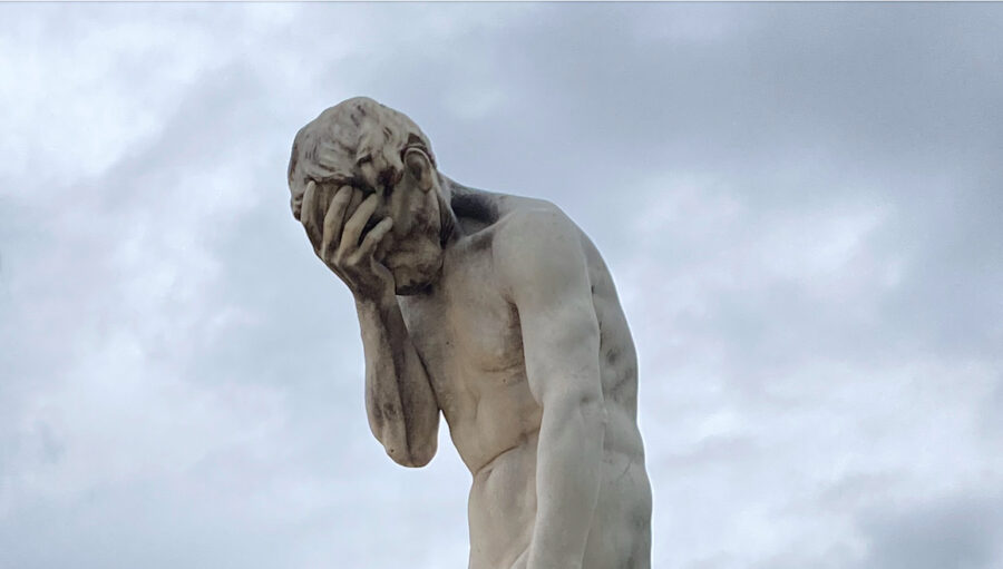Henri Vidal, Cain, Abel, Jardin des Tuileries, Paris, sculpture, French, biblical, story, brothers, regret, horror, murder